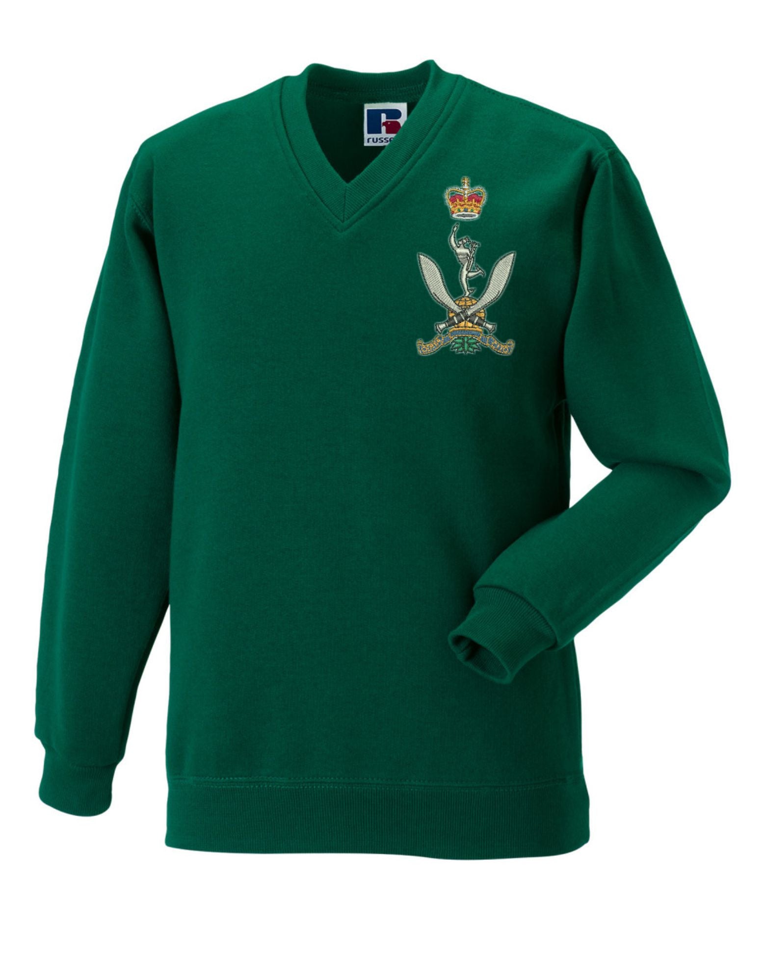Queen's Gurkha Signals V Neck Sweatshirts