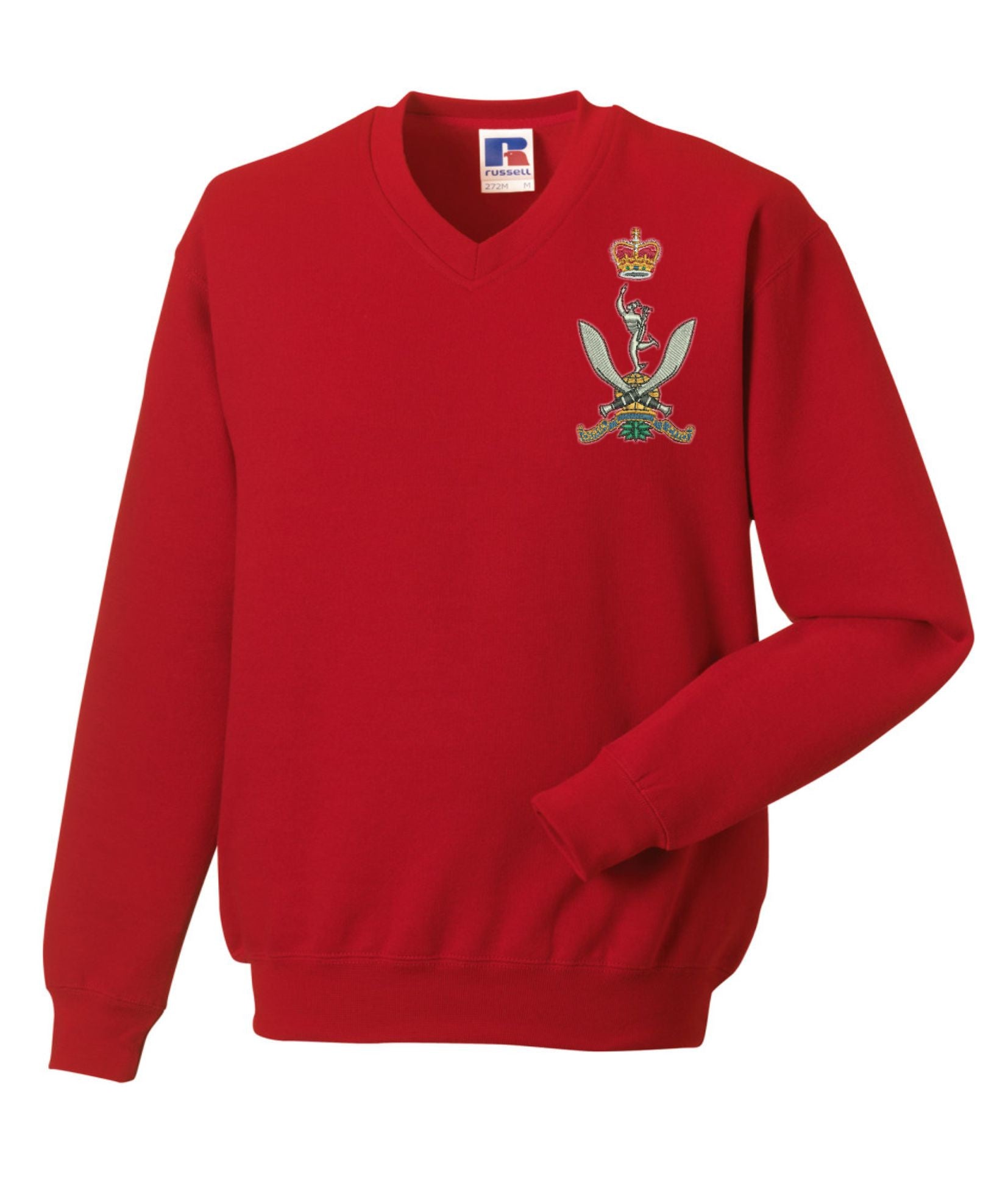 Queen's Gurkha Signals V Neck Sweatshirts