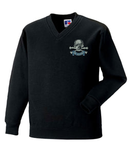 The Queens Royal Hussars V neckSweatshirt