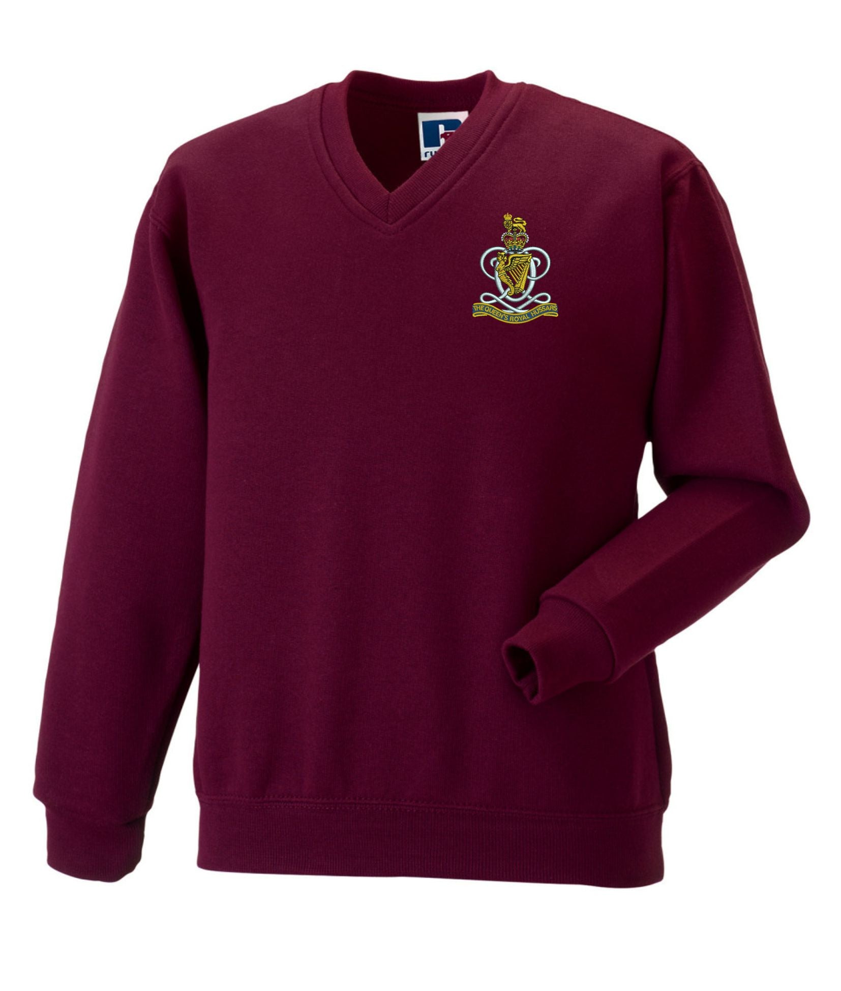 Queens Royal Hussars V neck Sweatshirt