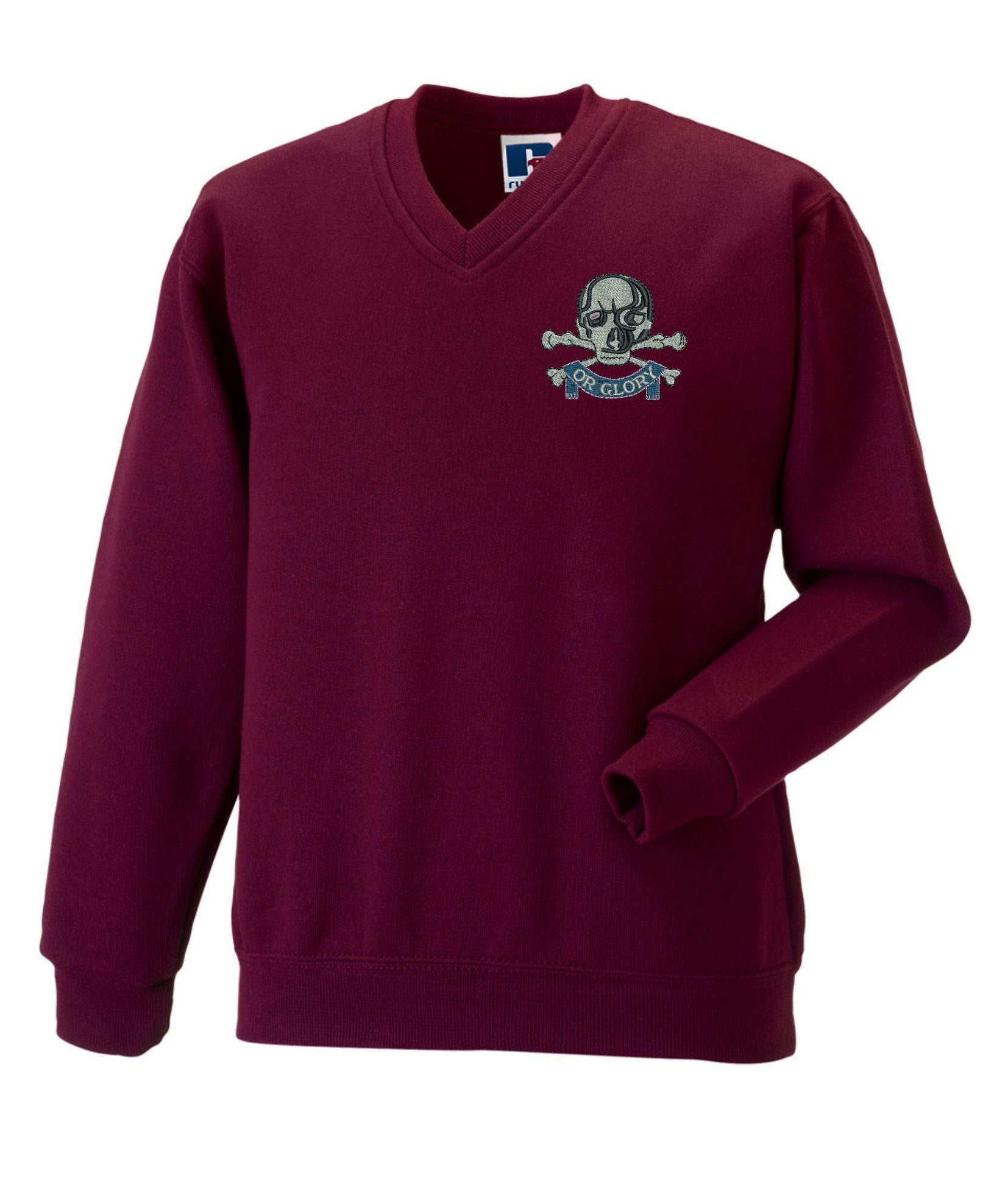 The Queens Royal Hussars V neckSweatshirt