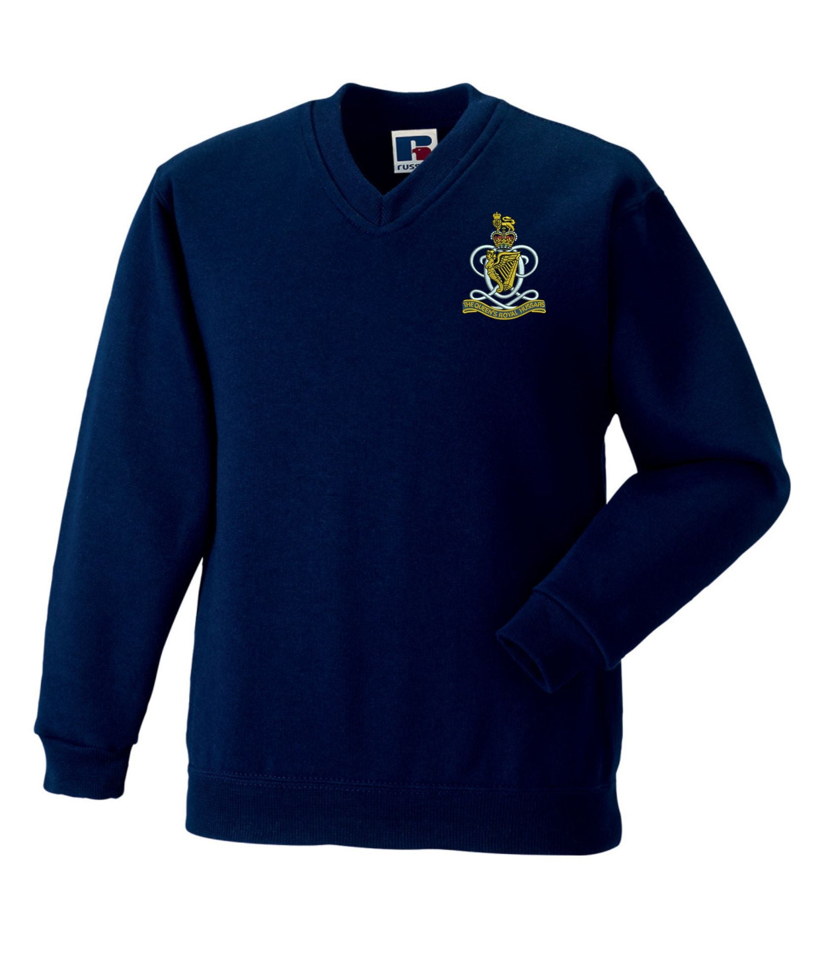 Queens Royal Hussars V neck Sweatshirt