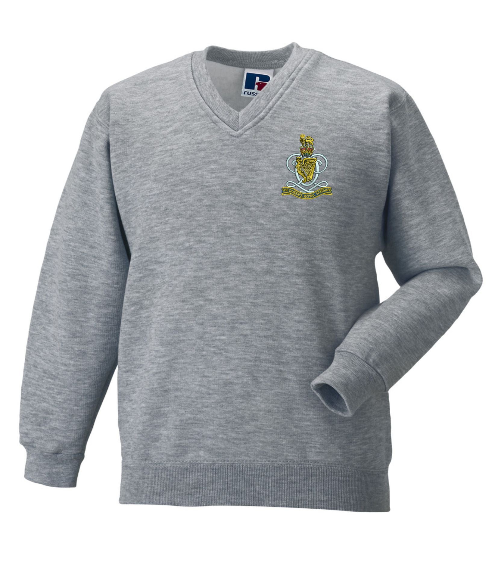 Queens Royal Hussars V neck Sweatshirt