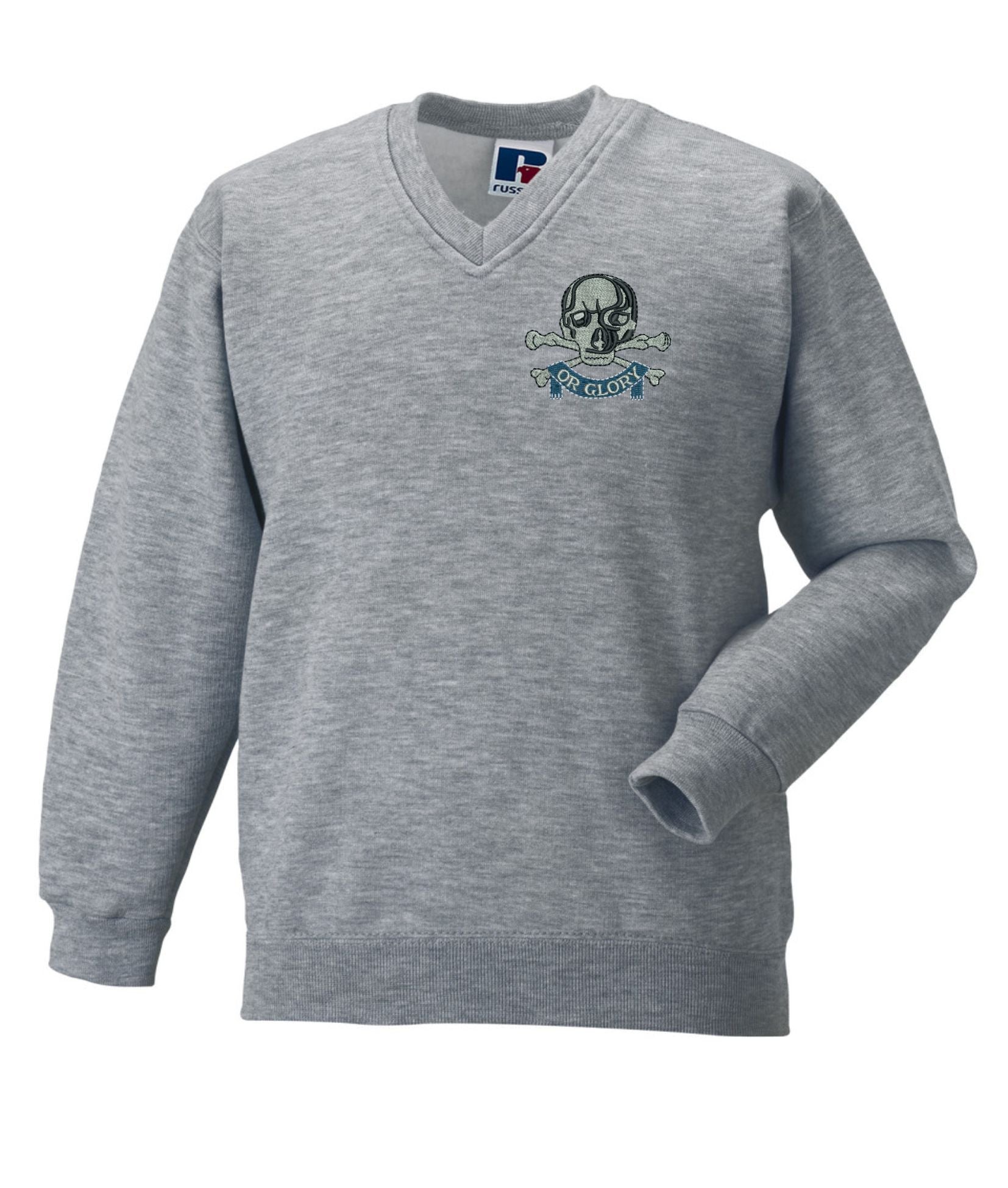 The Queens Royal Hussars V neckSweatshirt