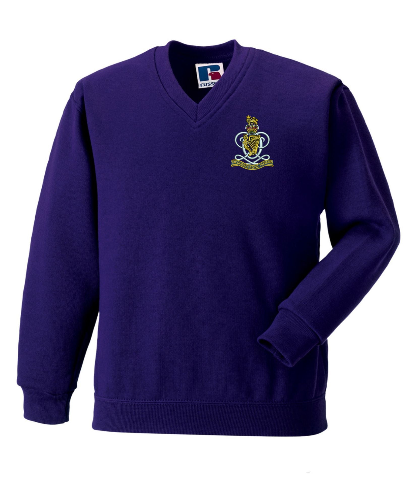 Queens Royal Hussars V neck Sweatshirt