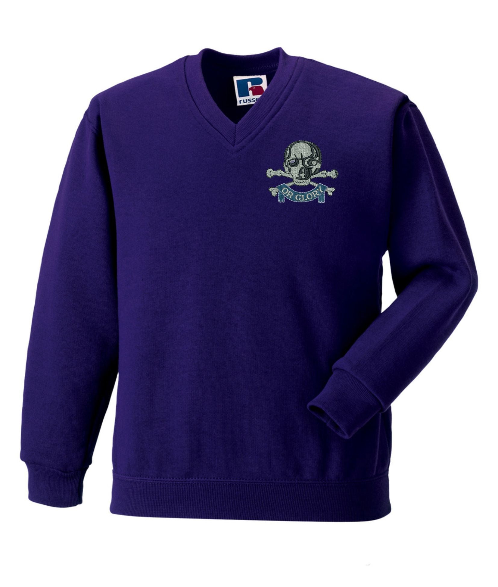 The Queens Royal Hussars V neckSweatshirt